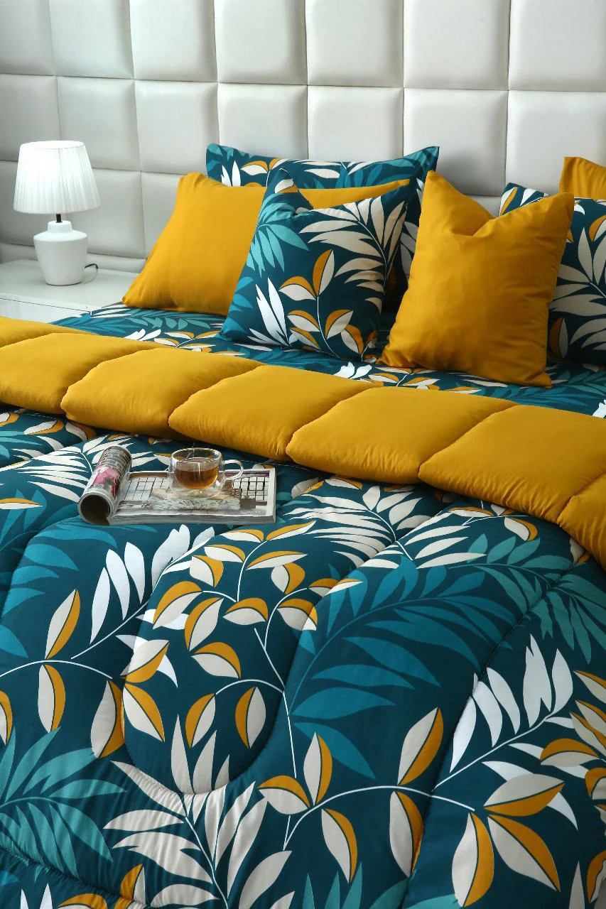 8 PCs Winter Razai Set-Tropicals - Image 15