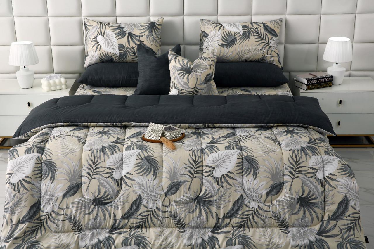 8 PCs Winter Razai Set-Hawaii(With Grey Reverse) - Image 12