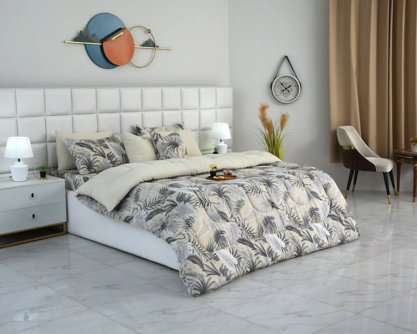 8 PCs Winter Razai Set-Hawaii(With Base Reverse) - Image 3