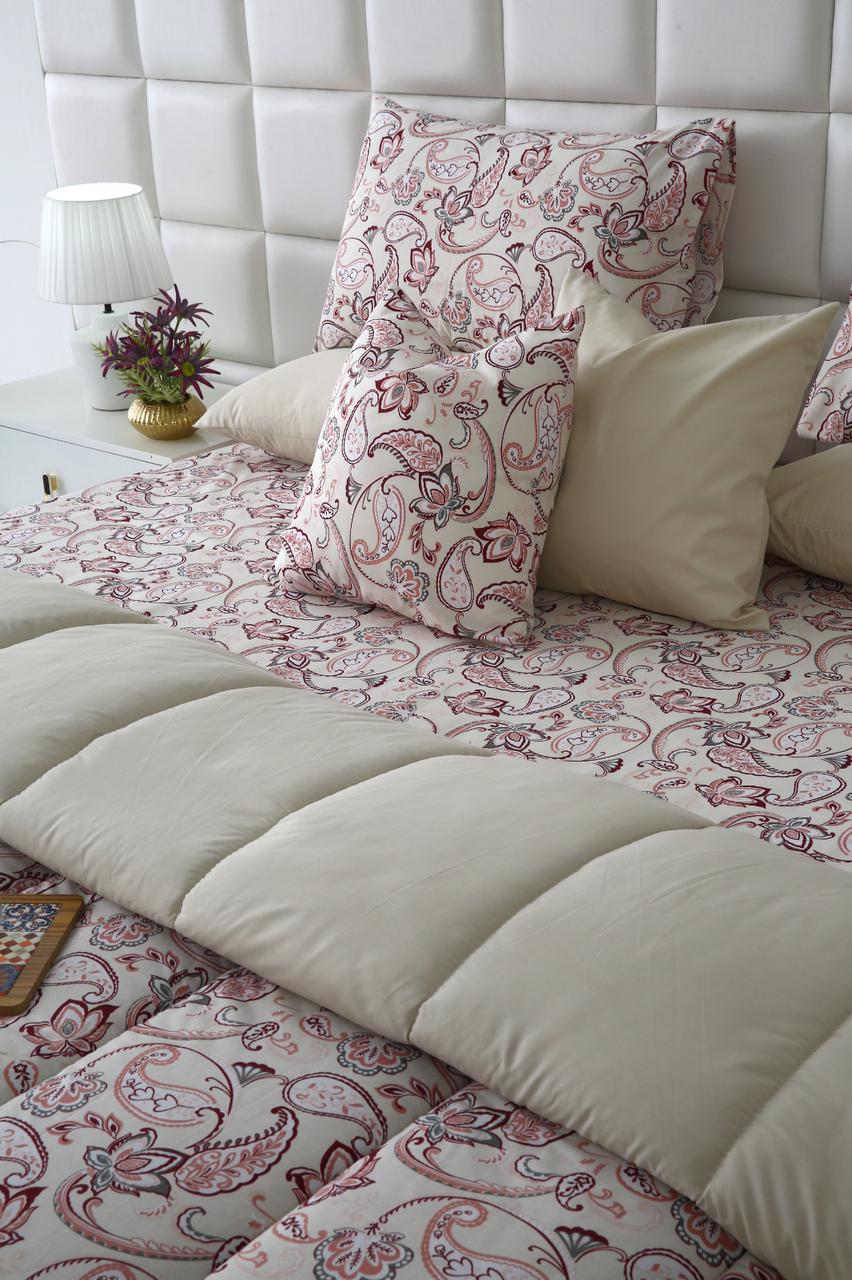 8 PCs Winter Razai Set-Pink Paisley - Image 12