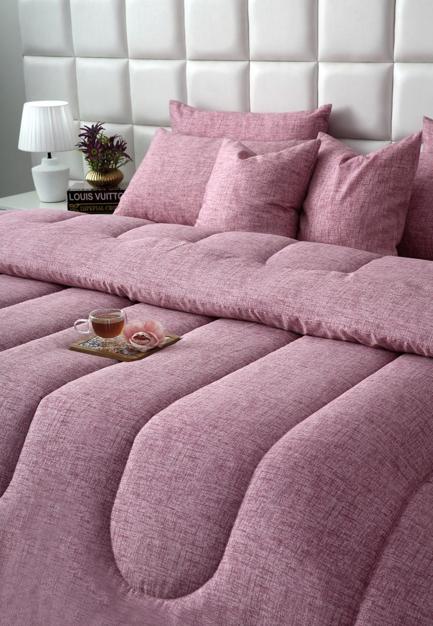 8 PCs Winter Razai Set-Pink Texture - Image 7