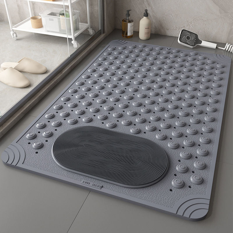 Anti Slip PVC Bathroom Mat With Massage Points (SA2510-113)Grey - Image 2