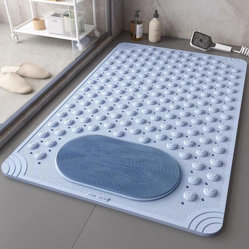 Anti Slip PVC Bathroom Mat With Massage Points (SA2510-113)Sky Blue - Image 2