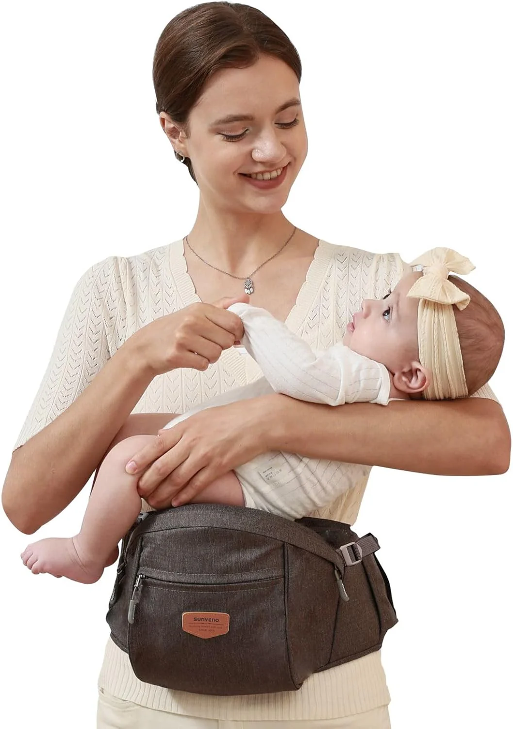 Baby Hip Seat With Adjustable Belt and Pocket-SA2408-182(Grey) - Image 2
