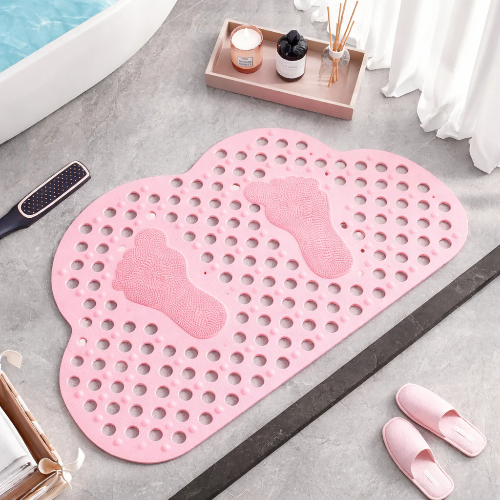 Cloud shape Antislip bathroom mat (SA2510-111)Pink - Image 2
