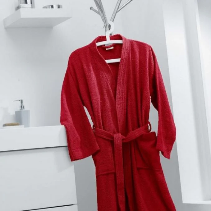 Cotton Bathrobe - Red