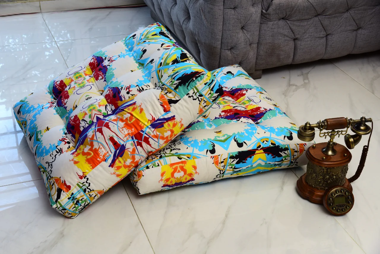 Digital Printed Square Floor Cushions- Canvas Art - Image 3