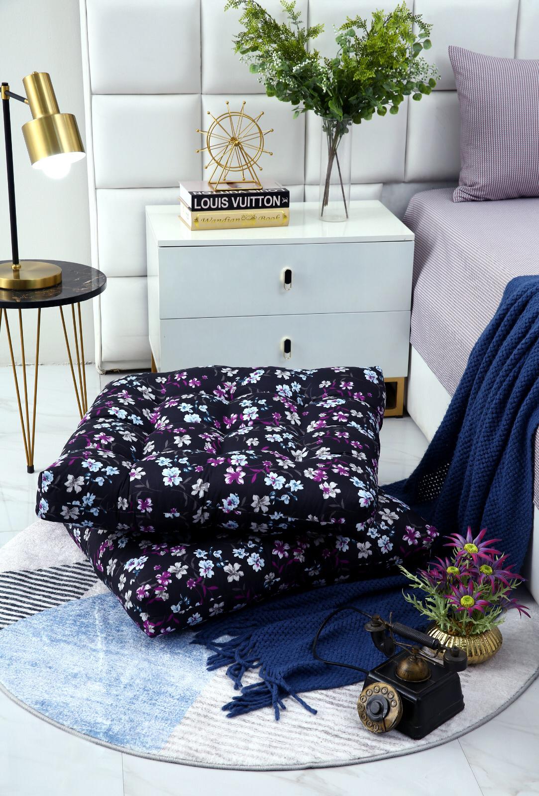 Digital Printed Square Floor Cushions-Rosemary - Image 12