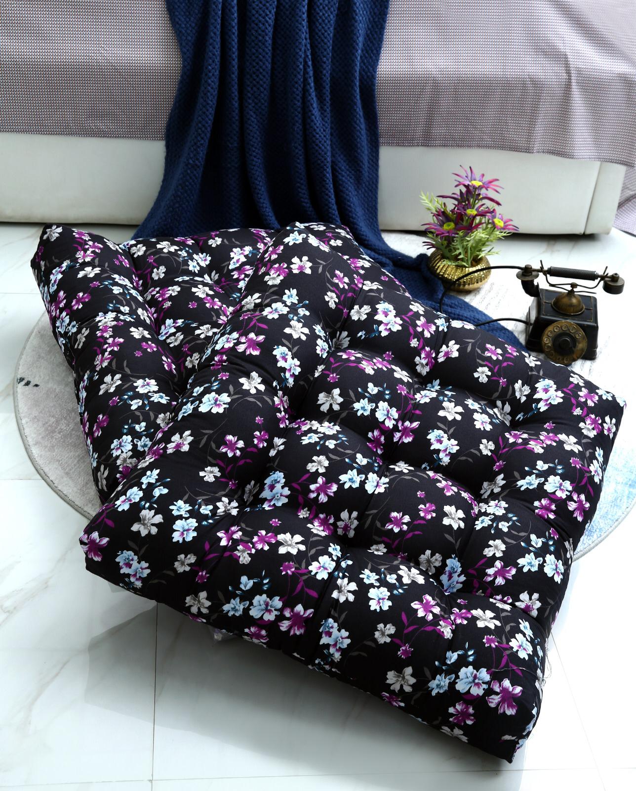 Digital Printed Square Floor Cushions-Rosemary - Image 3