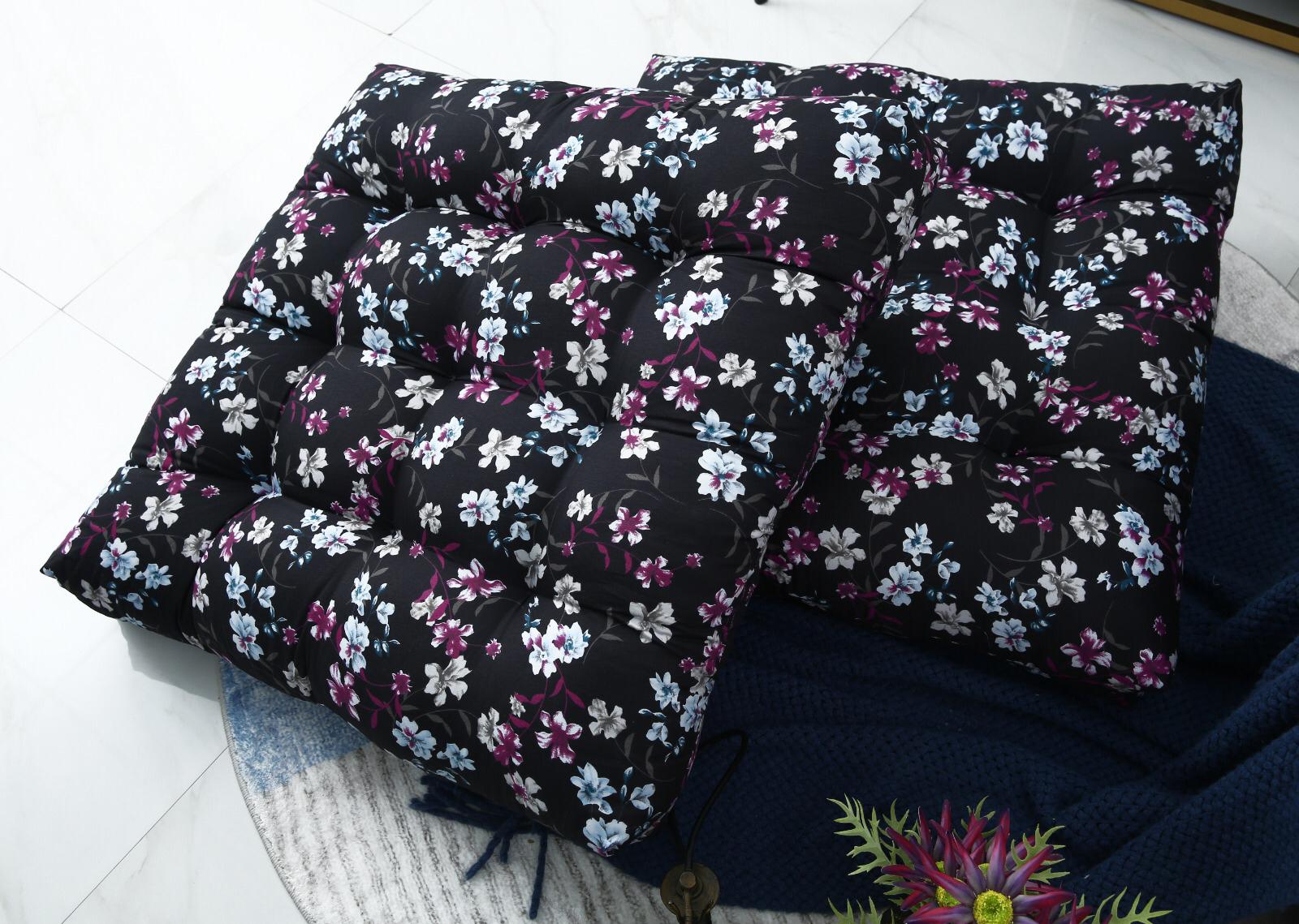 Digital Printed Square Floor Cushions-Rosemary - Image 6