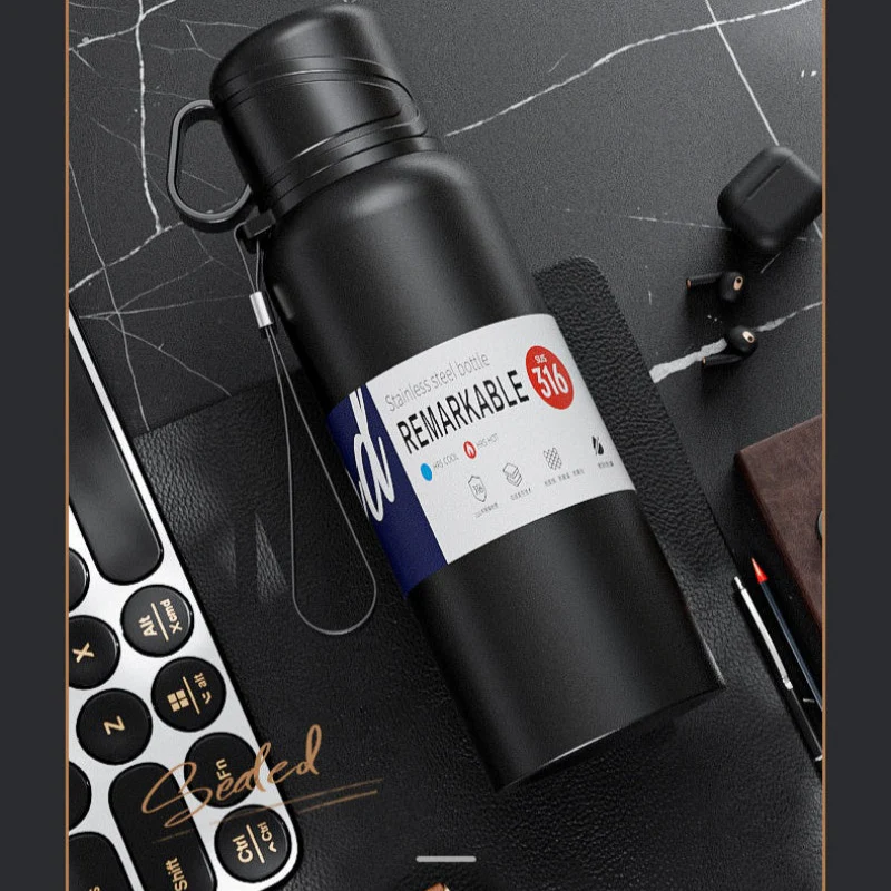 Double Wall Insulated Thermos(SA2408-164)-Black