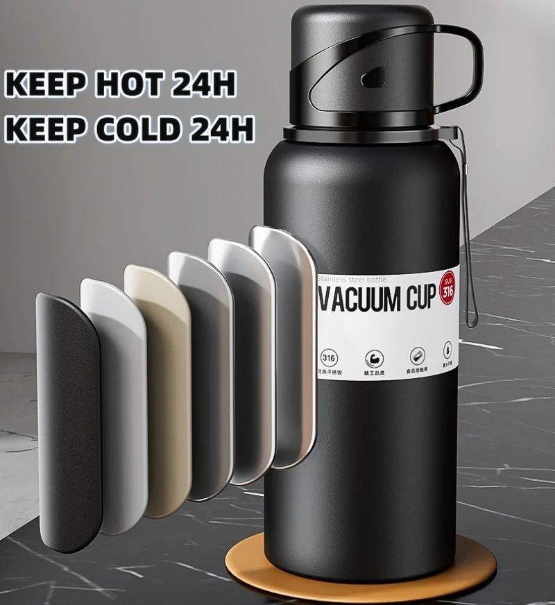 Double Wall Insulated Thermos(SA2408-164)-Black - Image 17