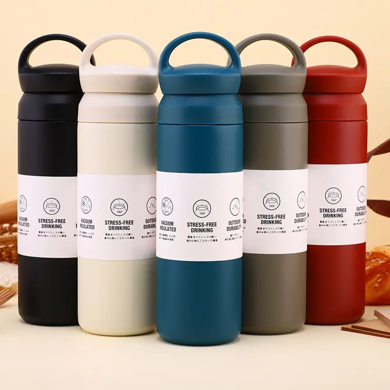 Double-Wall Stainless Steel Insulated Water Bottle(SA2408-225)-Black - Image 3
