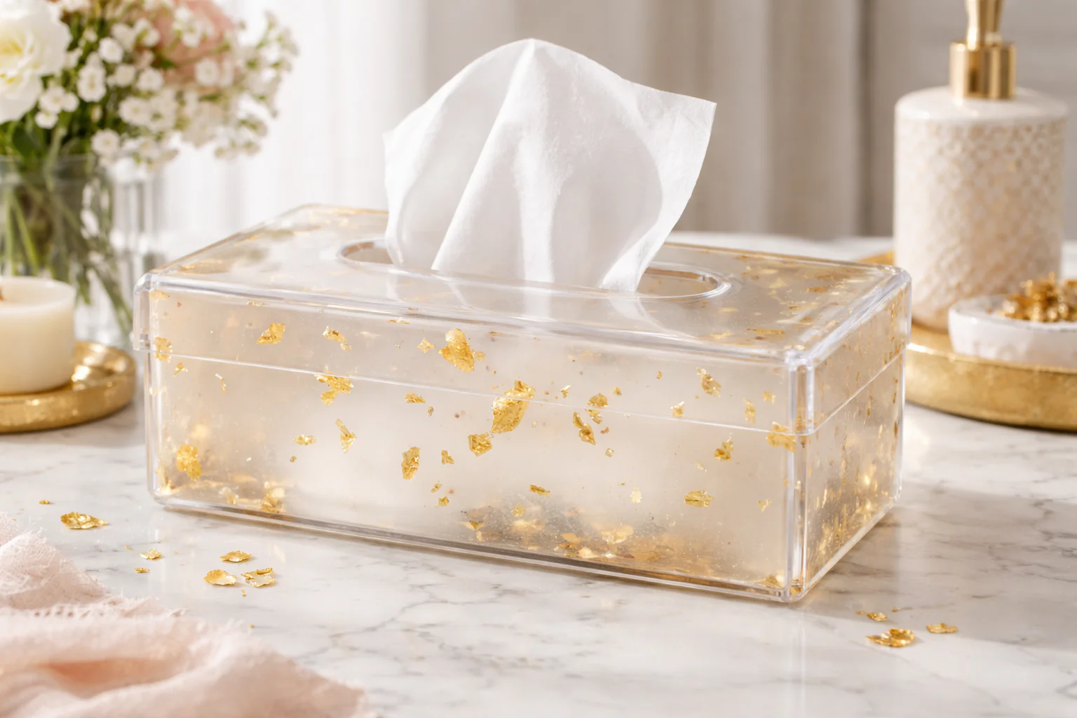 Elegant Transparent Tissue Box (SA2408-247)