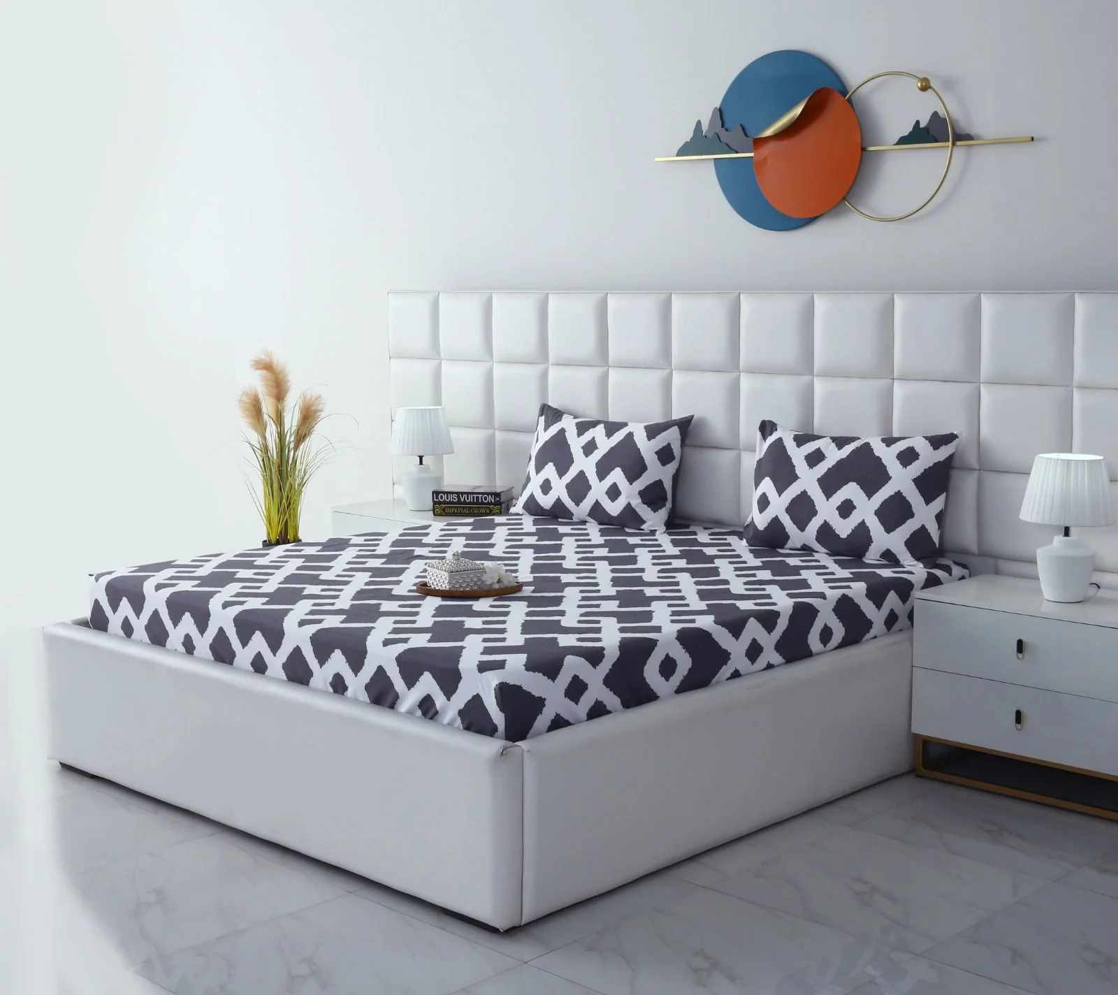 Fitted Bed Sheet-Geometric Patterned - Image 5