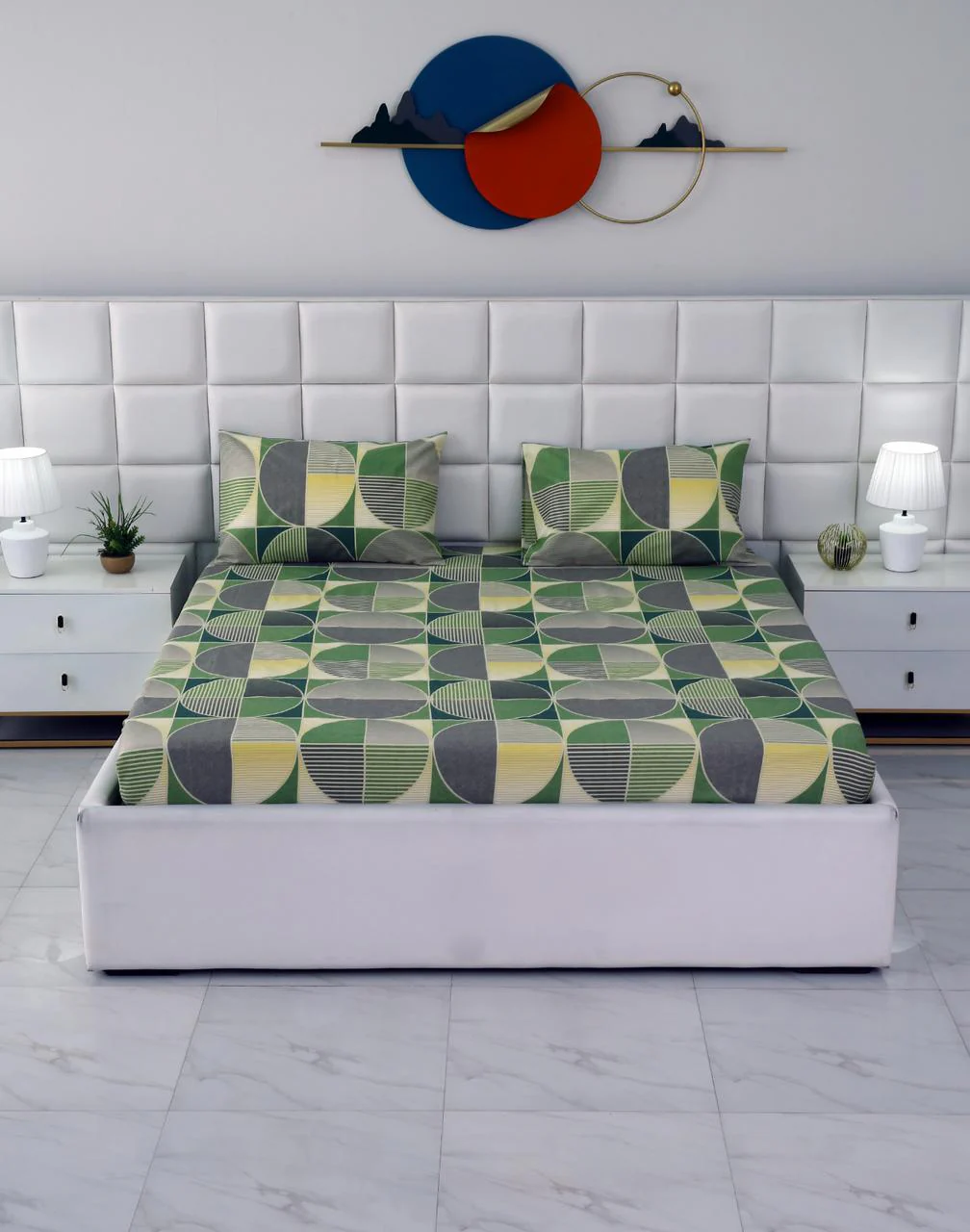 Fitted Bed Sheet-Neo Abstract - Image 2