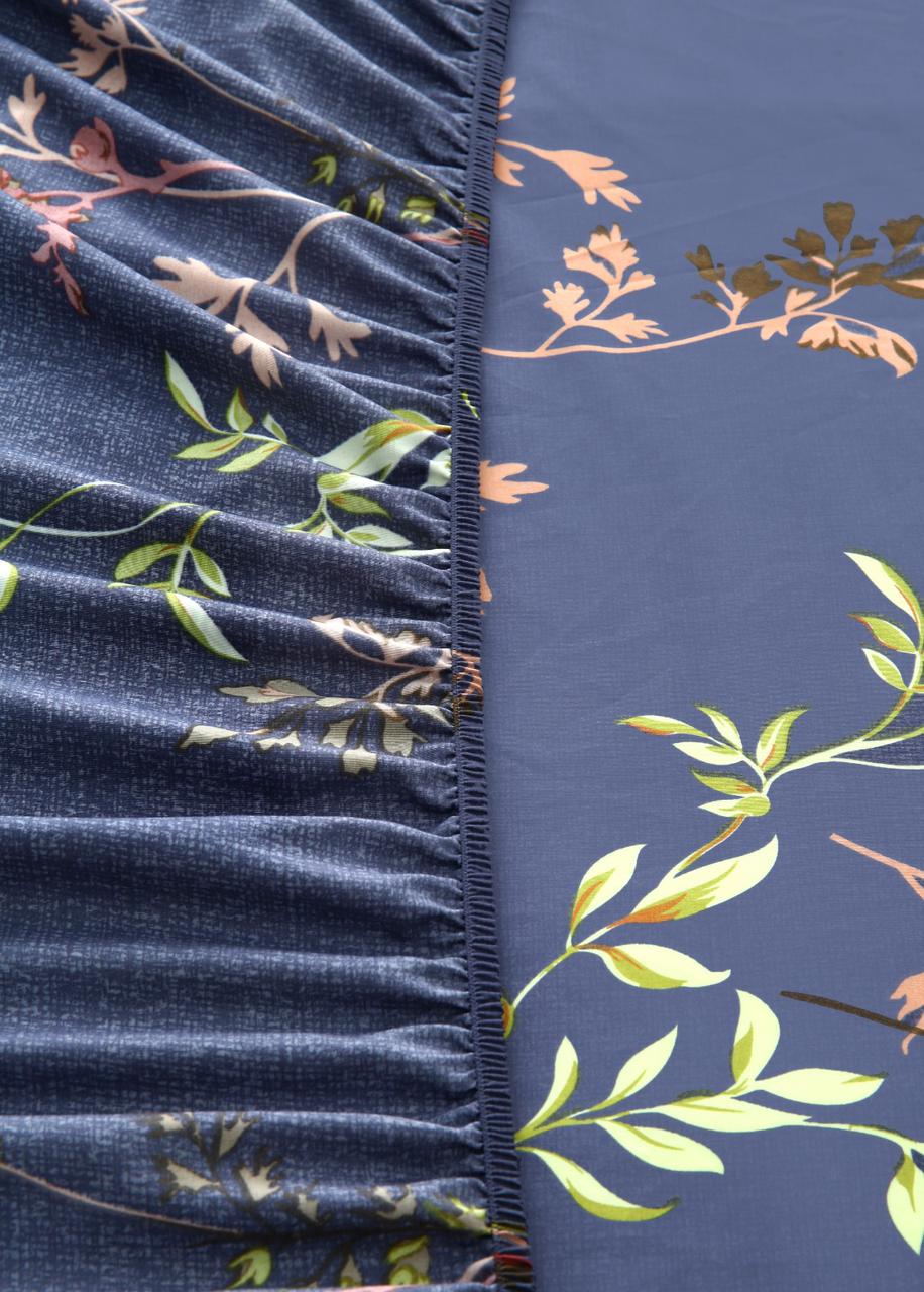 Fitted Bed Sheet-Retro Leaf - Image 2