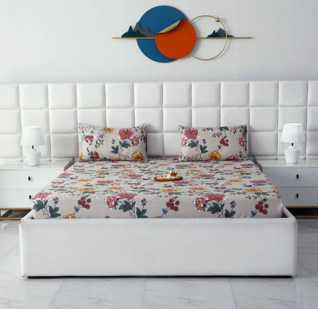 Fitted Bed Sheet-Vintage Garden - Image 7