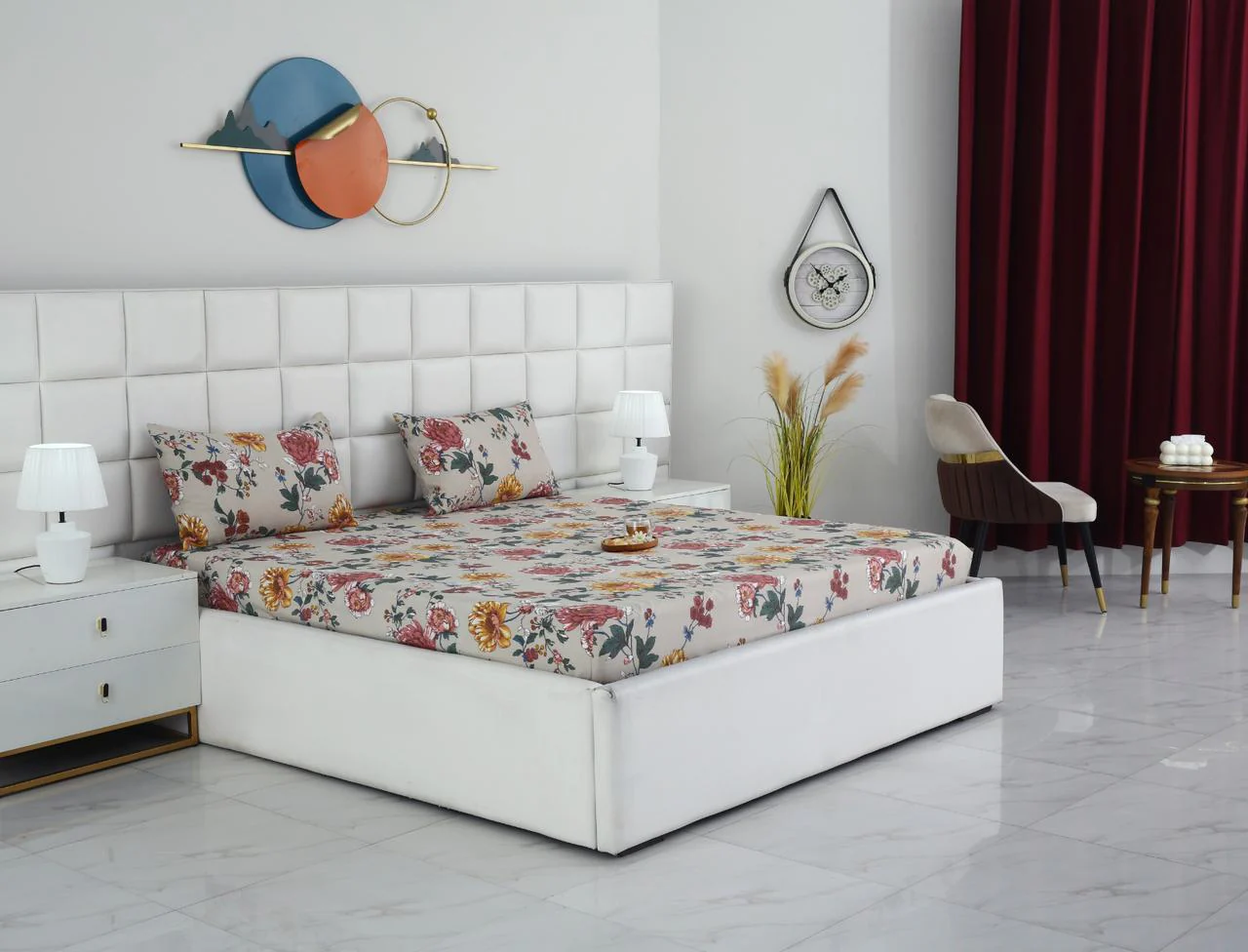 Fitted Bed Sheet-Vintage Garden - Image 9