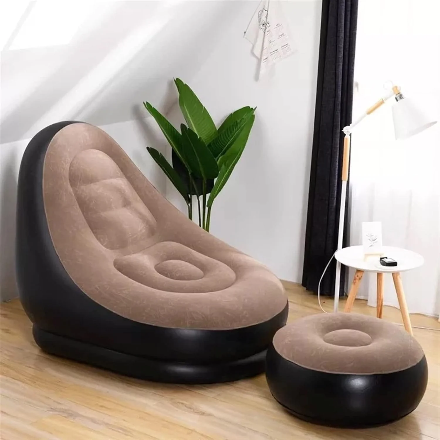 Inflatable Sofa With Foot Rest-SA2411-68 - Image 2