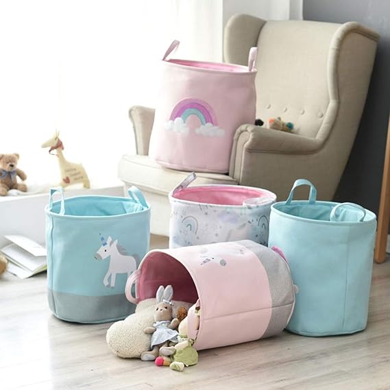 Kids Collapsible Laundry Basket Unicorn 5402 - Image 2