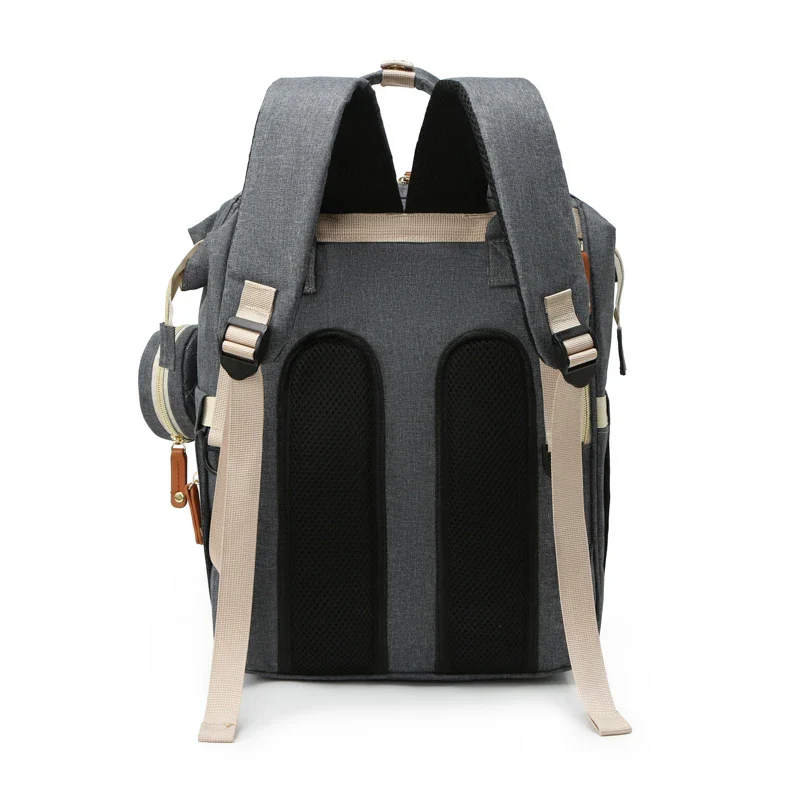 Large Diaper Backpack-SA2408-274(Grey) - Image 14