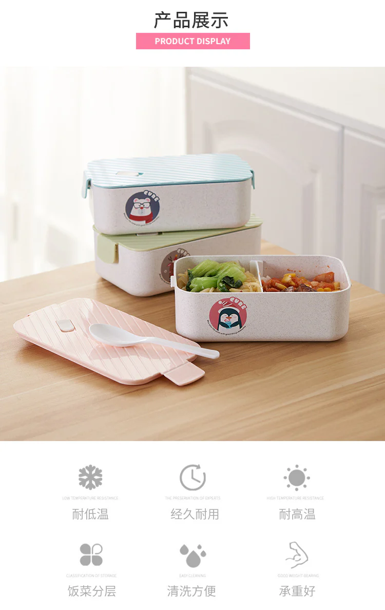 Large Rectangular Lunch Box-SA2408-307(Blue) - Image 3