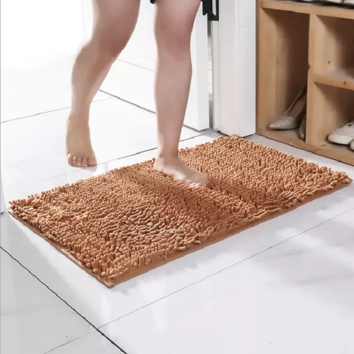 Microfiber anti Slip Bath Mat-Beige - Image 2