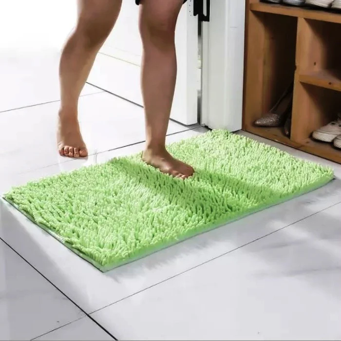 Microfiber anti Slip Bath Mat-(2444)Green - Image 2