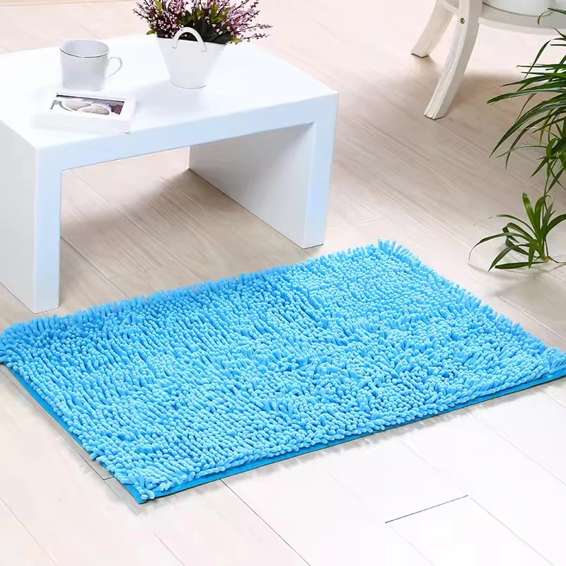 Microfiber anti Slip Bath Mat- Lake Blue