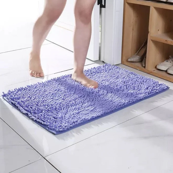 Microfiber anti Slip Bath Mat- Purple - Image 2