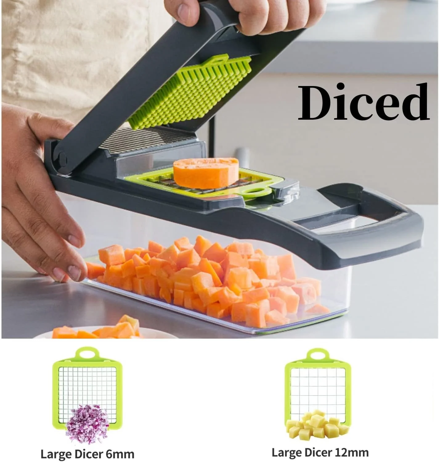 14PCs Multi-functional Food Chopper with Large Container-SA2411-48 - Image 2