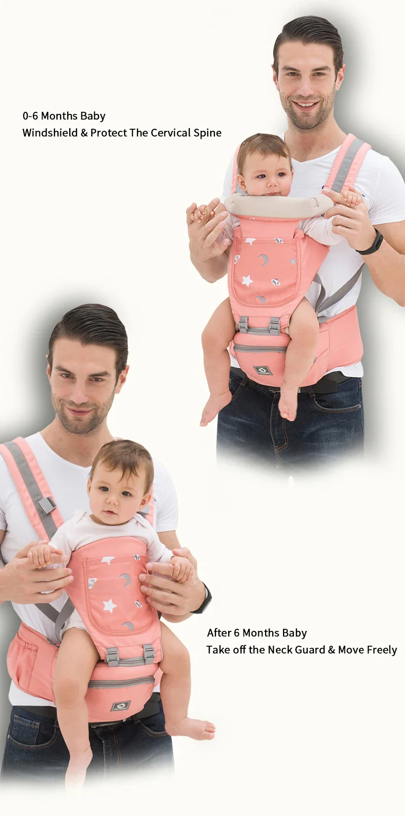 Multifunctional Baby Carrier for Newborn to Toddlers-SA2408-181 - Image 5