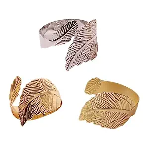 Napkin Holder Rings-Feather(Sliver) - Image 5