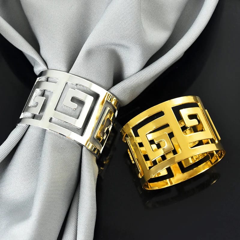 Napkin Holder Rings-Versace(Sliver) - Image 9