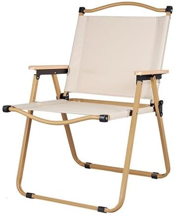 Portable Foldable Chair With Metal Frame(SA2405-144)-Cream - Image 2