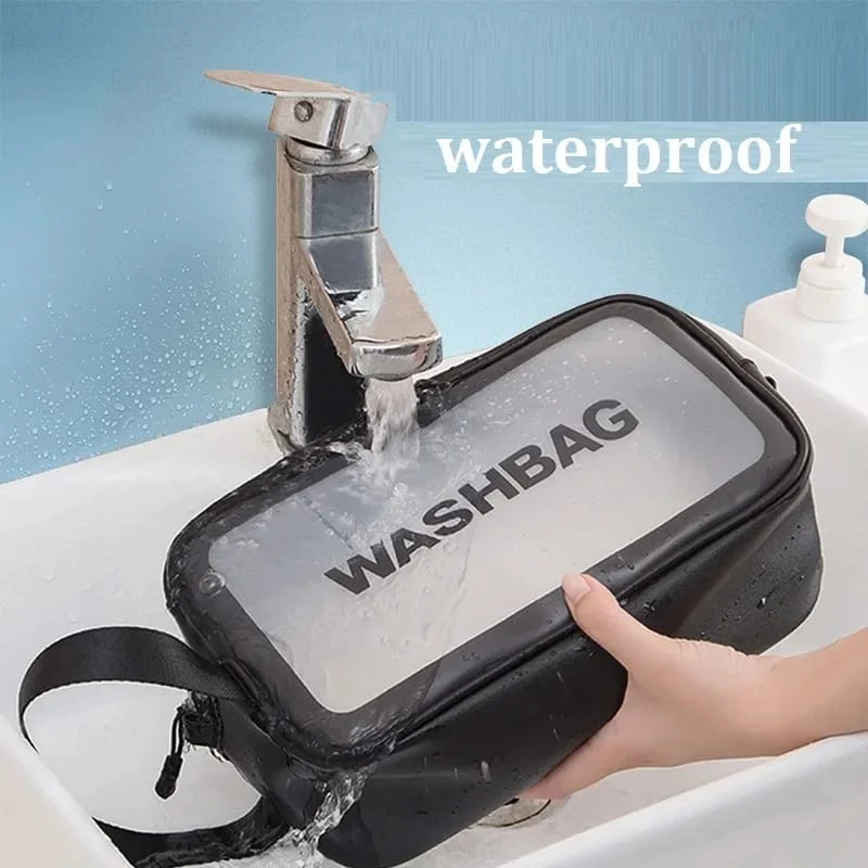 Portable Makeup Organizer Bag WASHBAG-Black Large 14626(SA2405-119)