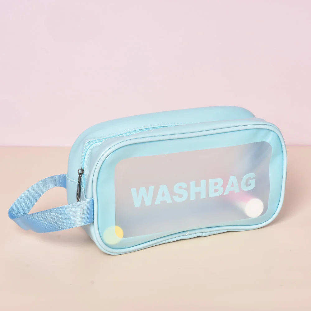 Portable Makeup Organizer Bag WASHBAG-Blue Large(SA2405-123) - Image 2
