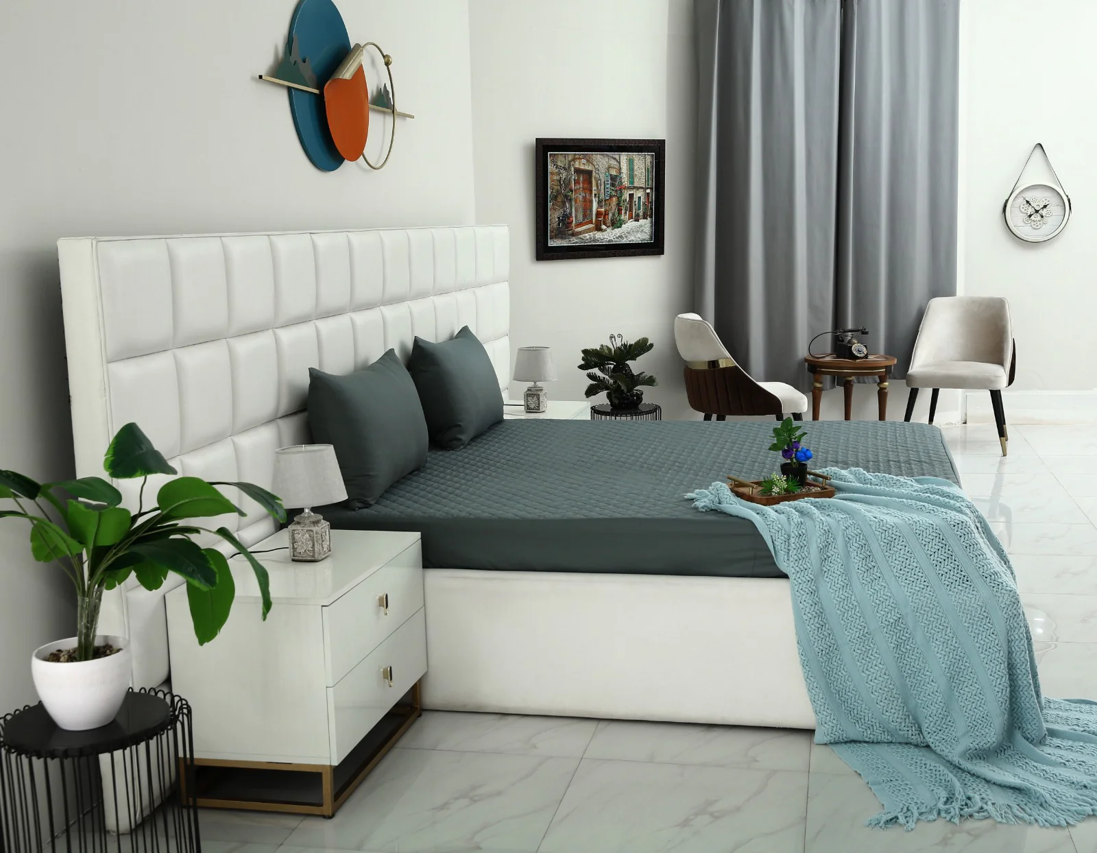 Quilted Waterproof Mattress Protector-GERY - Image 5
