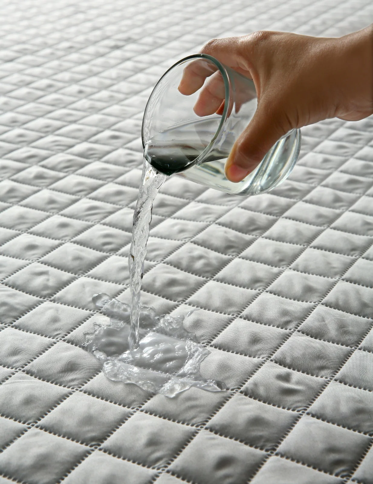 Quilted Waterproof Mattress Protector-White - Image 6