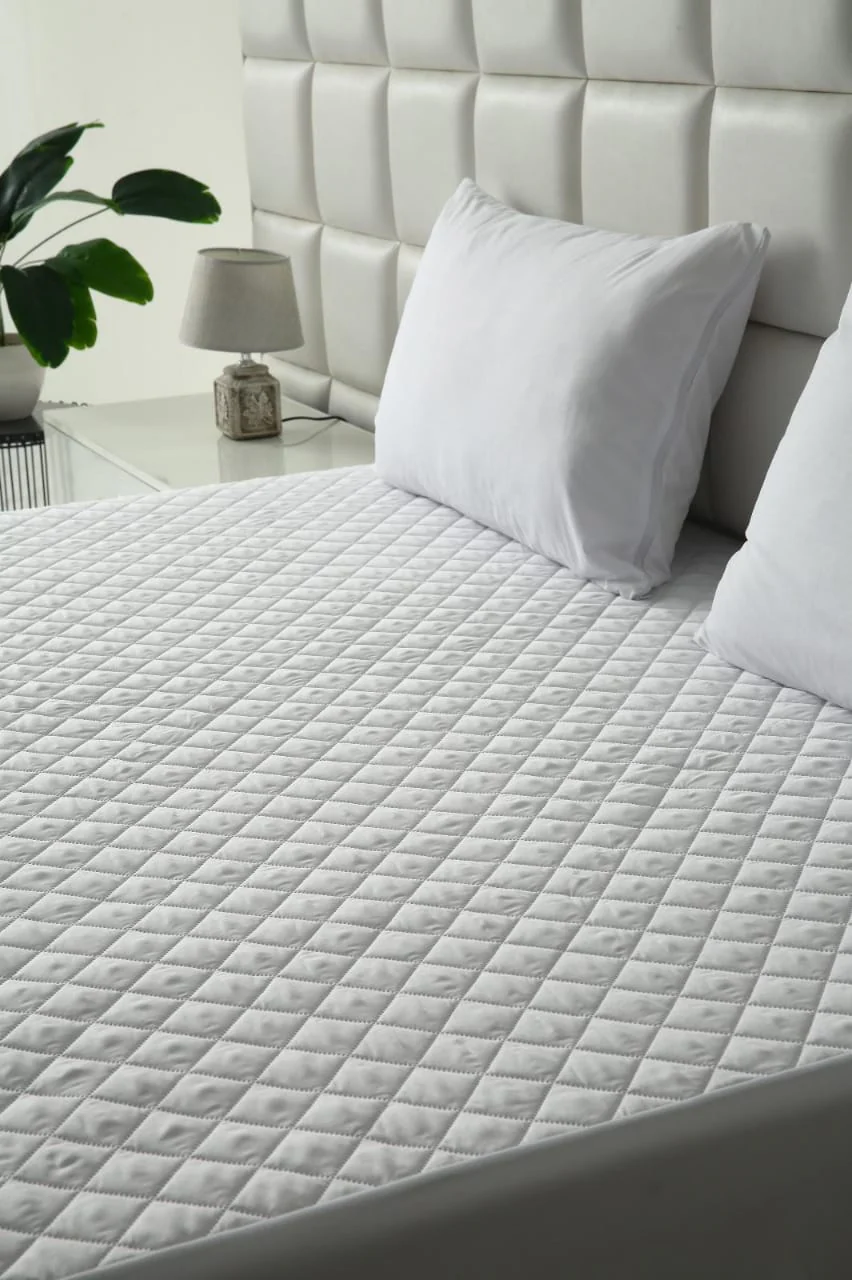 Quilted Waterproof Mattress Protector-White - Image 7