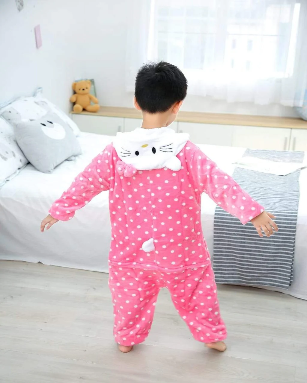 SA-23 Kids Plush Hooded Fleece-Sleep Wears - Image 2