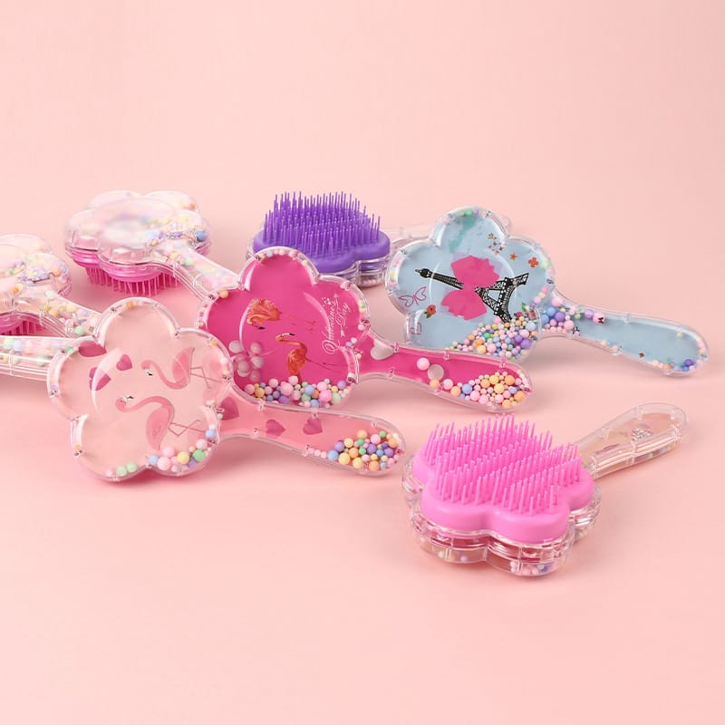 Shell Hair Brush with Handle - Image 12