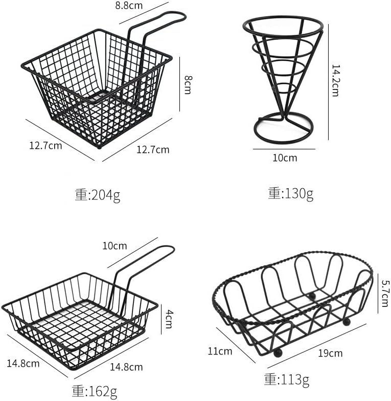Stainless Steel Tower Snack Basket5646-Black - Image 4