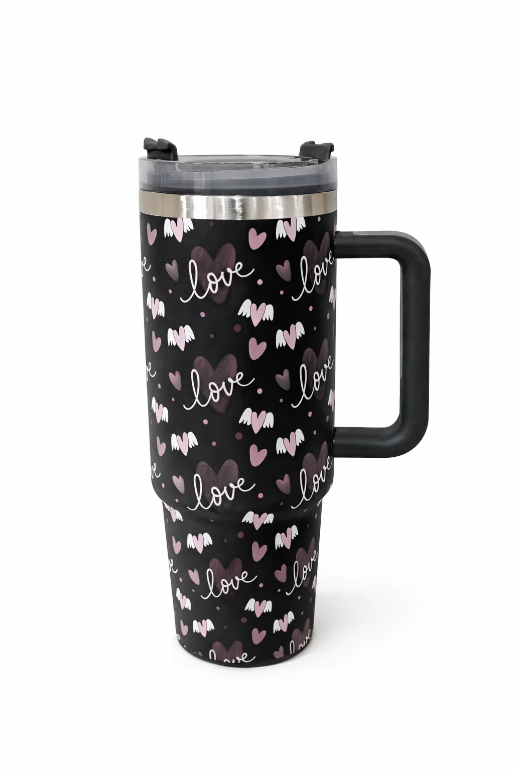 Stanley Quencher H2.0 FlowState™ Tumbler 40 OZ-1200ML-LOVE(BLACK) - Image 2
