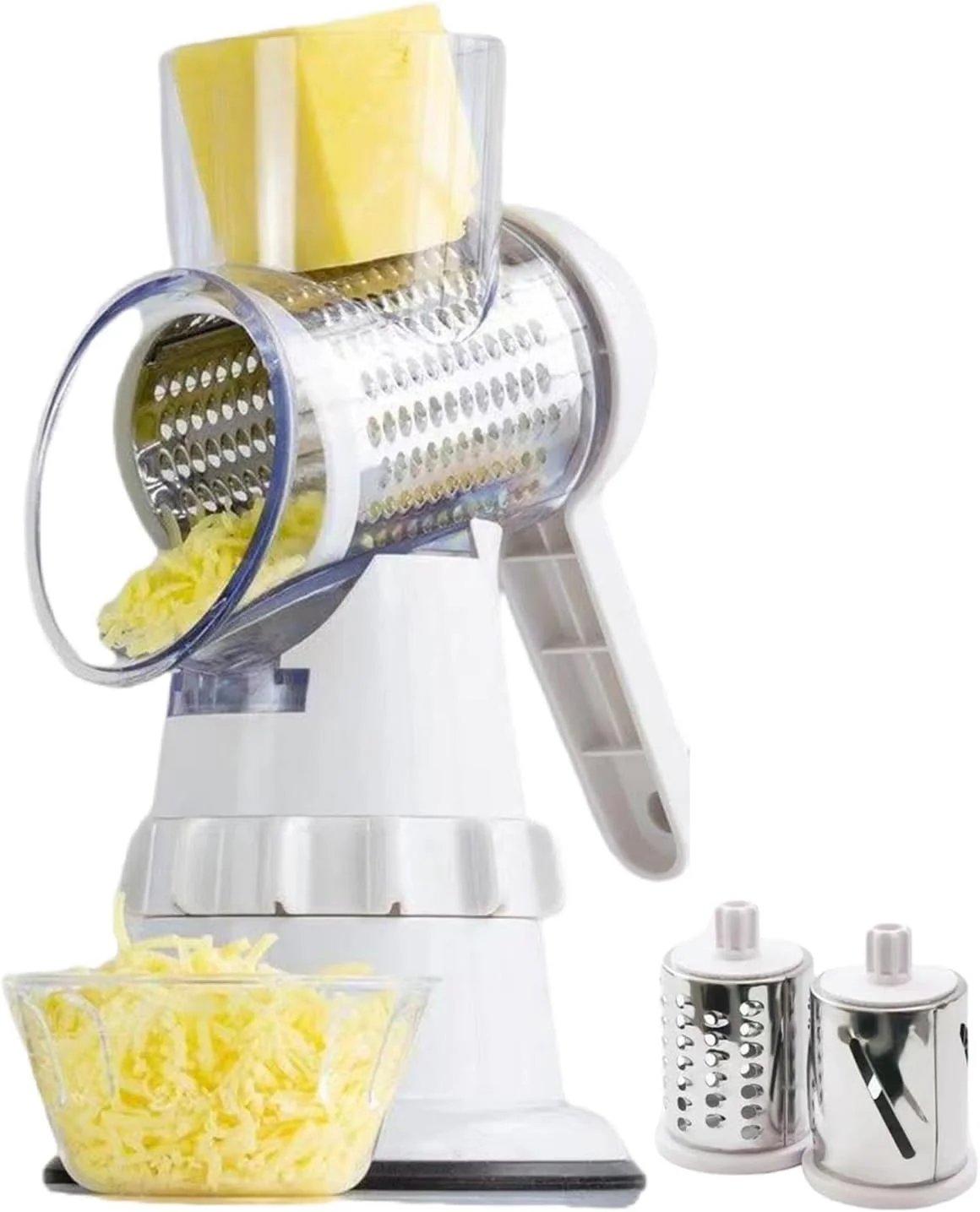 Vegetable Slicer with 3 Interchangeable Blades (SA2510-020)White